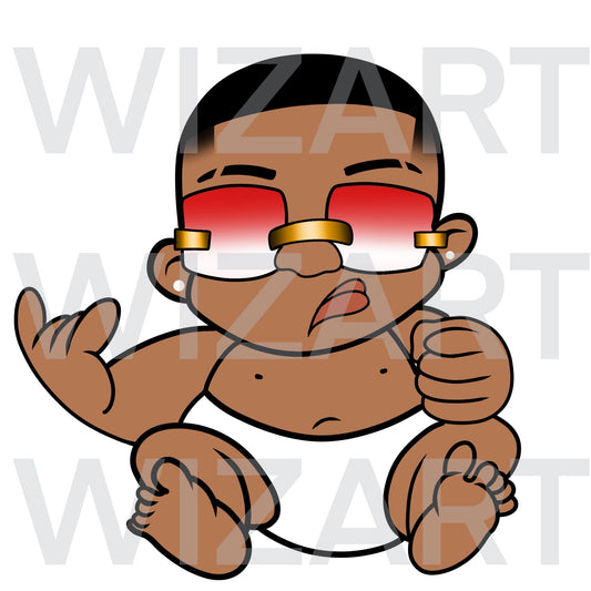 cartoon hood png, cartoon black boy, project baby, cartoon baby hood baby gangsta baby