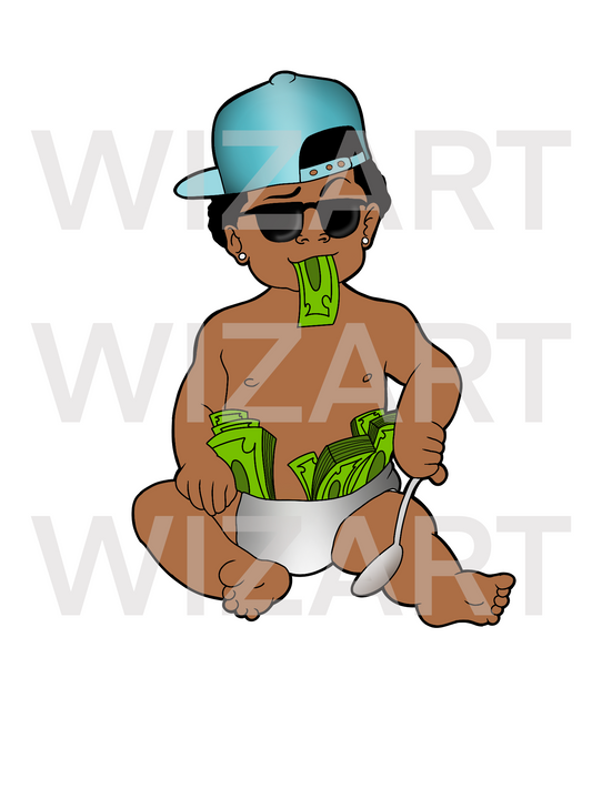 cartoon hood png, cartoon black boy, project baby, cartoon baby hood baby gangsta baby png file