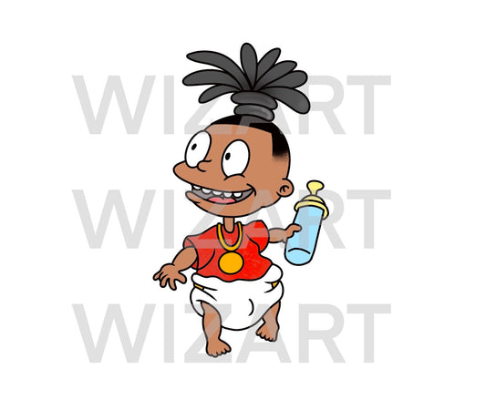 cartoon hood png, cartoon black boy, project baby, cartoon baby hood baby gangsta baby png file